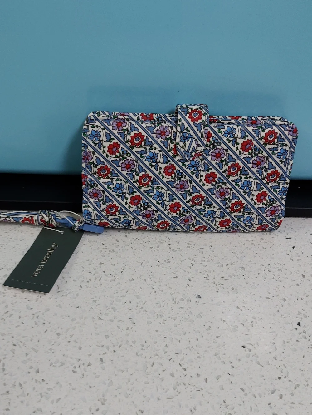 Vera Bradley Phone Wristlet Bias Mini Vines NWT - Picture 1 of 4